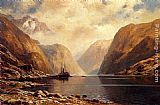 Themistocles Von Eckenbrecher Naero Fjord painting